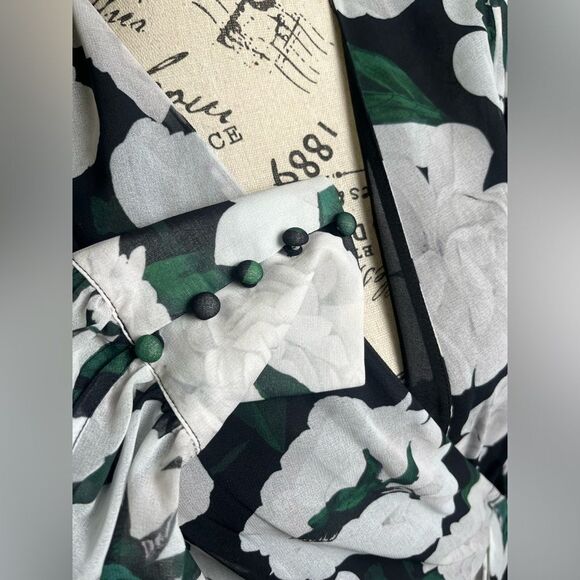 The Kooples SHORT PRINTED Floral DRESS NWT Size 1= Size S = US 4 - Picture 4 of 16